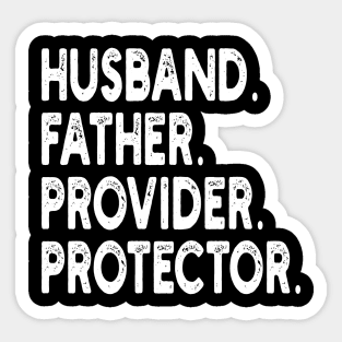 husband father provider protector Sticker